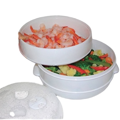 Microwave Cookware Tier Steamer Plastic Kitchen Accessories Utensils Wholesale Vietnam Factory Direct Oem Cheap Price