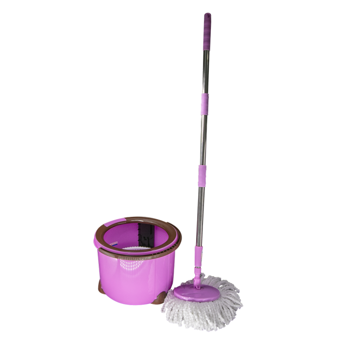 Plastic Pink Household Cleaning Tools Round Mop Set 32.5x32.5x23.5cm From Vietnam Oem Factory